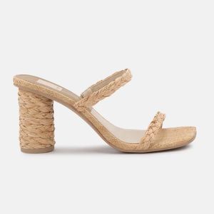 Dolce vita Noles heels- LT NATURAL RAFFIA size 8